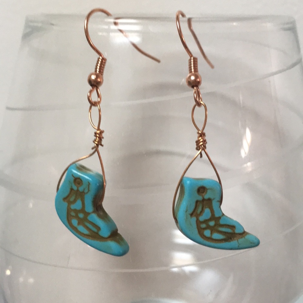 Host Pick! Artisan Blue Bird Earrings
